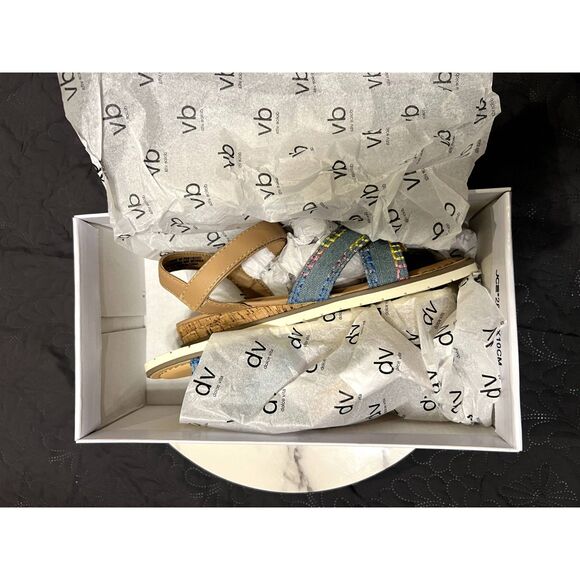 DV by Dolce Vita Kids' Dawne Whipstitch Sandal Summer Cute Kidcore SZ 3:NWT/Box - Picture 8 of 12